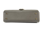 Gucci Grey Calfskin Dollar Interlocking GG Top Handle Chain Shoulder Bag
