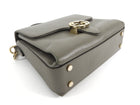 Gucci Grey Calfskin Dollar Interlocking GG Top Handle Chain Shoulder Bag