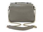 Gucci Grey Calfskin Dollar Interlocking GG Top Handle Chain Shoulder Bag