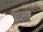 Gucci Grey Calfskin Dollar Interlocking GG Top Handle Chain Shoulder Bag