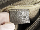 Gucci Grey Calfskin Dollar Interlocking GG Top Handle Chain Shoulder Bag