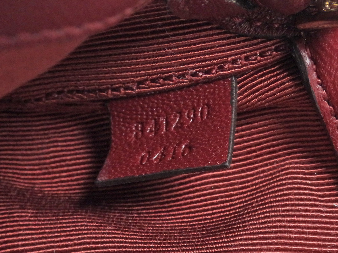 Gucci Red Marmont Mini Rosso Ancora Red Shoulder Chain Bag