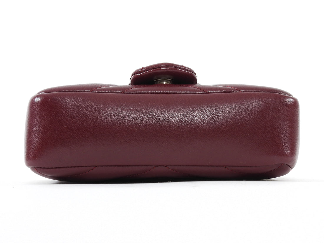 Gucci Red Marmont Mini Rosso Ancora Red Shoulder Chain Bag