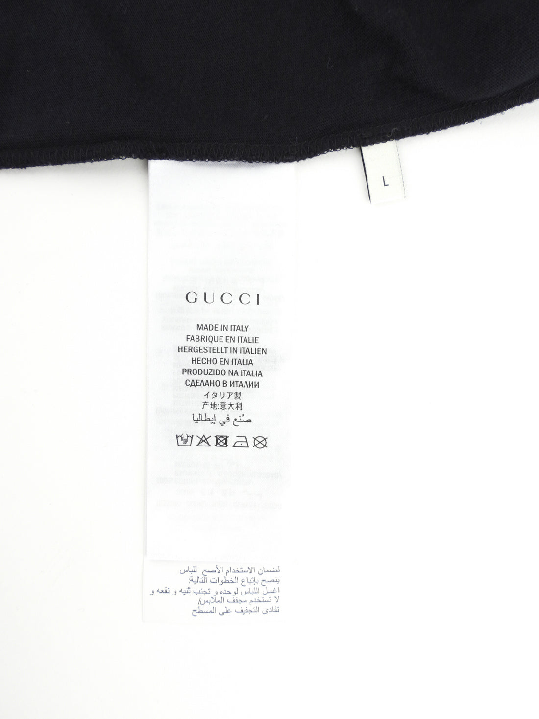 Gucci Black Cotton Gold Sequin Embellished T-Shirt Dress - L