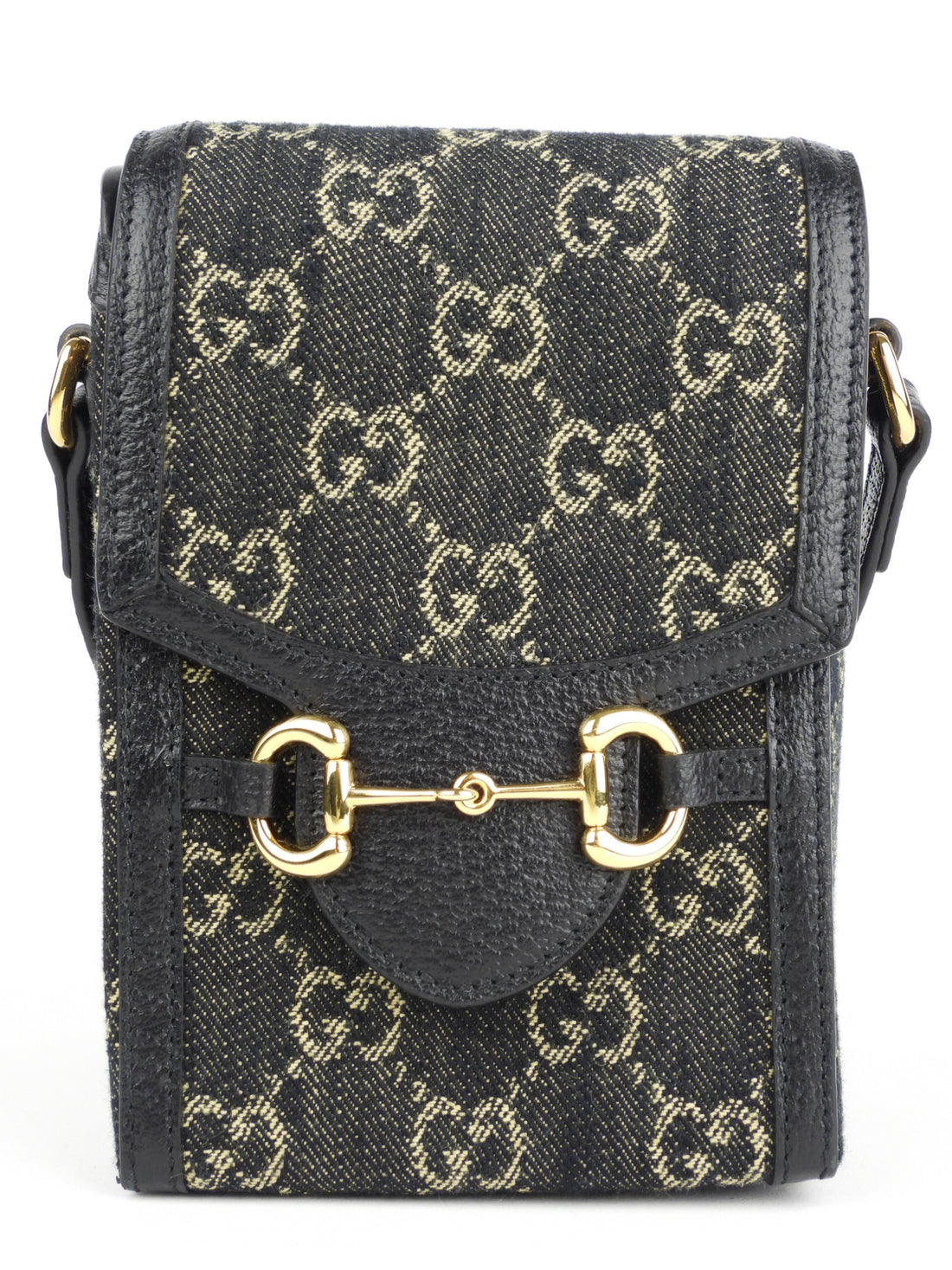 Gucci Horsebit 1955 mini bag in black leather