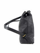 Gucci Black Red Kingsnake Motif Grained Leather Convertible Backpack Tote