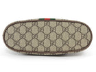 Gucci Brown Monogram Supreme Canvas Web Small Ophidia Dome Cosmetic Case Bag