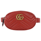 Gucci Chevron Quilted Leather GG Marmont Belt Bag