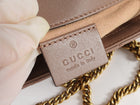 Gucci Beige Double G Marmont Mini Chain Shoulder Bag Mini