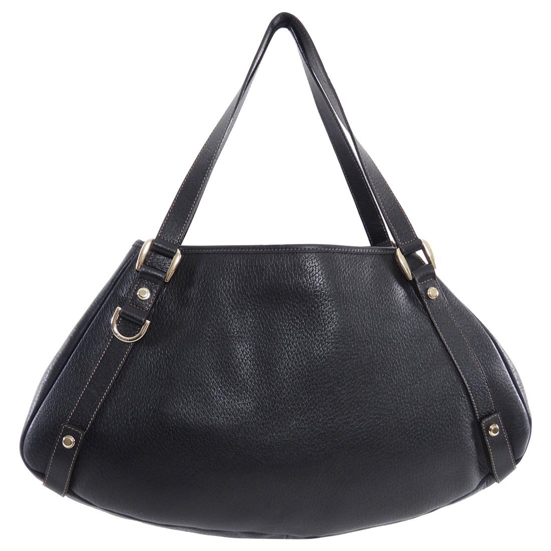 Gucci Navy Grained Leather Abbey Tote