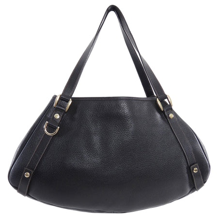 Gucci Navy Grained Leather Abbey Tote