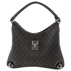 Gucci Dark Brown GG Monogram Canvas Abbey Shoulder Hobo Bag