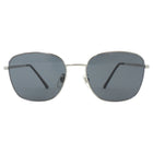 Gucci Silver Metal Frame Striped Sunglasses GG0837SK