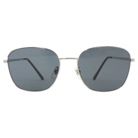 Gucci Silver Metal Frame Striped Sunglasses GG0837SK