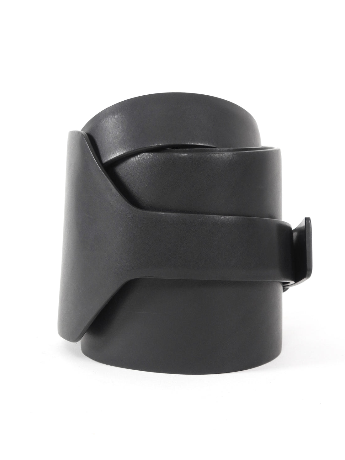 Haider Ackermann Black Leather Double Wrap Waist Belt - XS