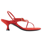 Herbert Levine Red Suede Starry Eyed 50 Kitten Heel Sandals - 36.5