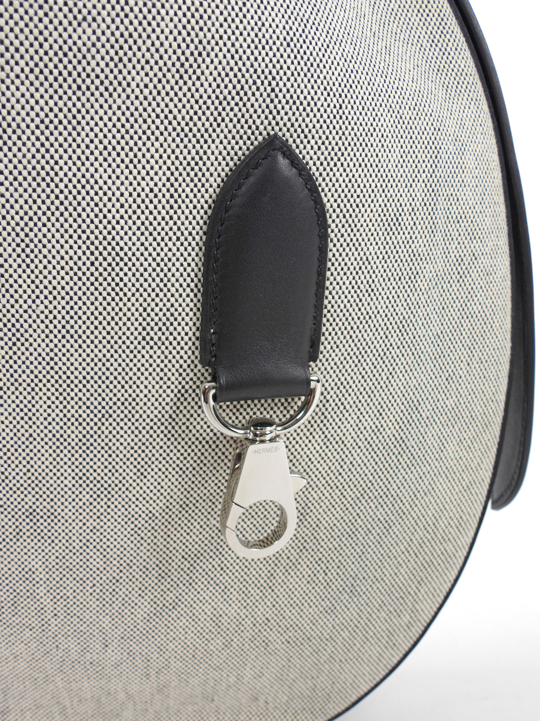 Hermes Ecru and Black Noir 2024 Arcon GM Toile and Leather Shoulder Bag GM