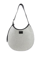 Hermes Ecru and Black Noir 2024 Arcon GM Toile and Leather Shoulder Bag GM