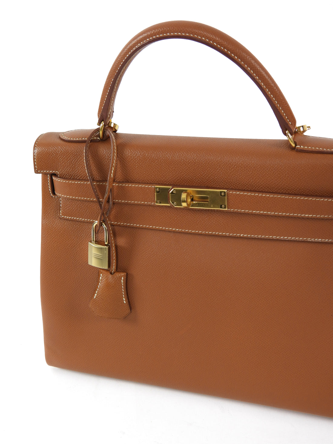 Hermes Gold Vintage 1996 Kelly 32 Courchevel Gold GHW