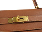 Hermes Gold Vintage 1996 Kelly 32 Courchevel Gold GHW