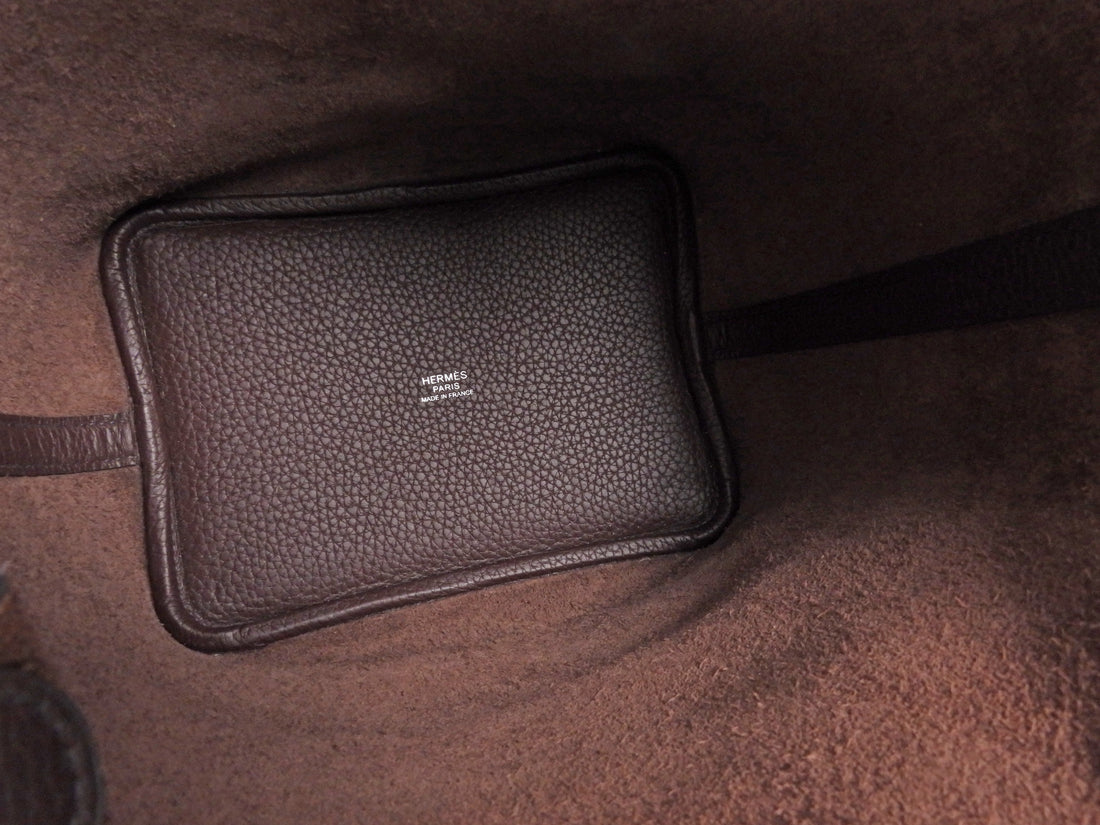 Hermes Dark Brown 2022 Picotin 18 Dark Brown Clemence Bag PHW