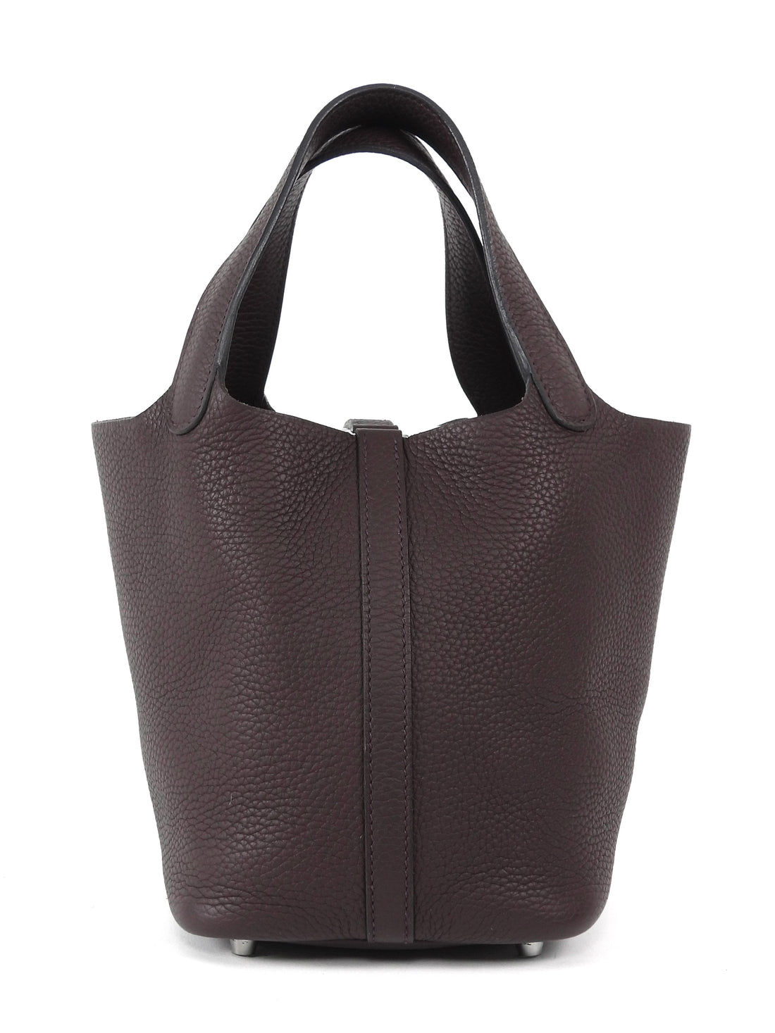 Hermes Dark Brown 2022 Picotin 18 Dark Brown Clemence Bag PHW