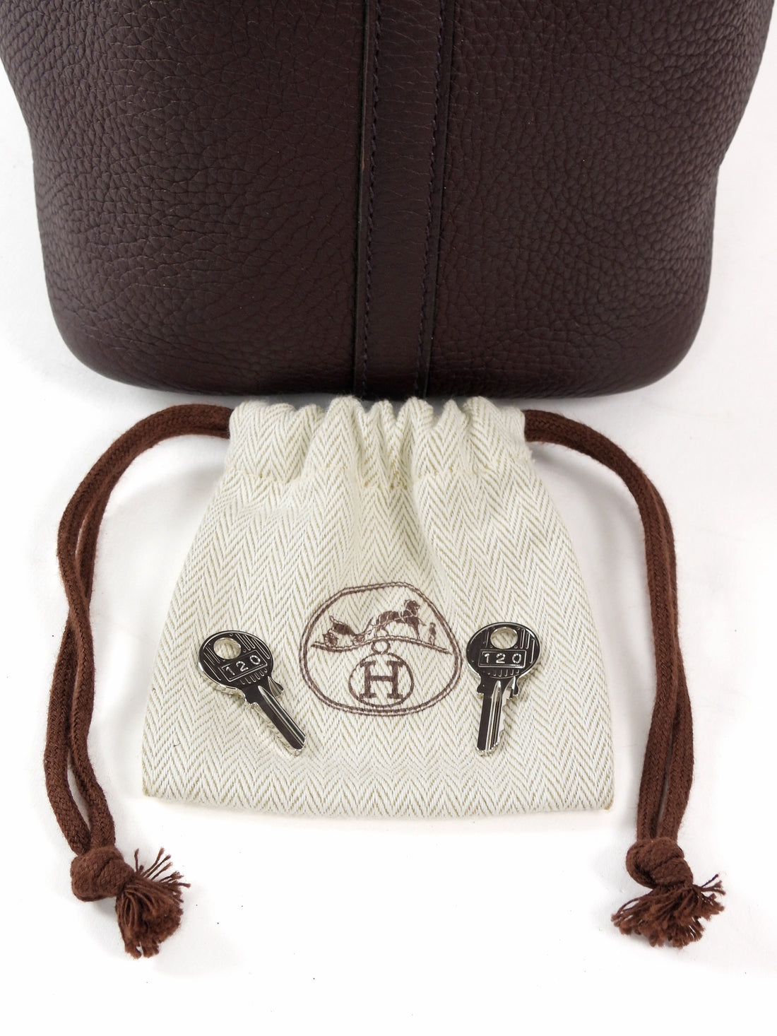 Hermes Dark Brown 2022 Picotin 18 Dark Brown Clemence Bag PHW