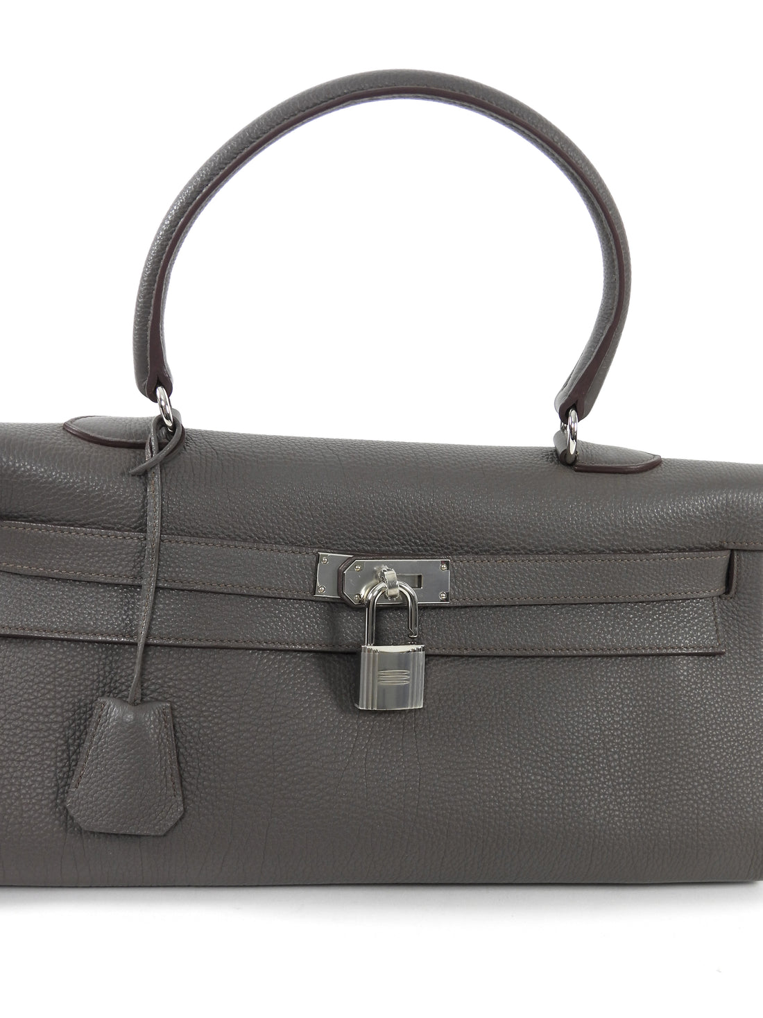 Hermes Etoupe JPG Shoulder Kelly 42 Clemence PHW Bag