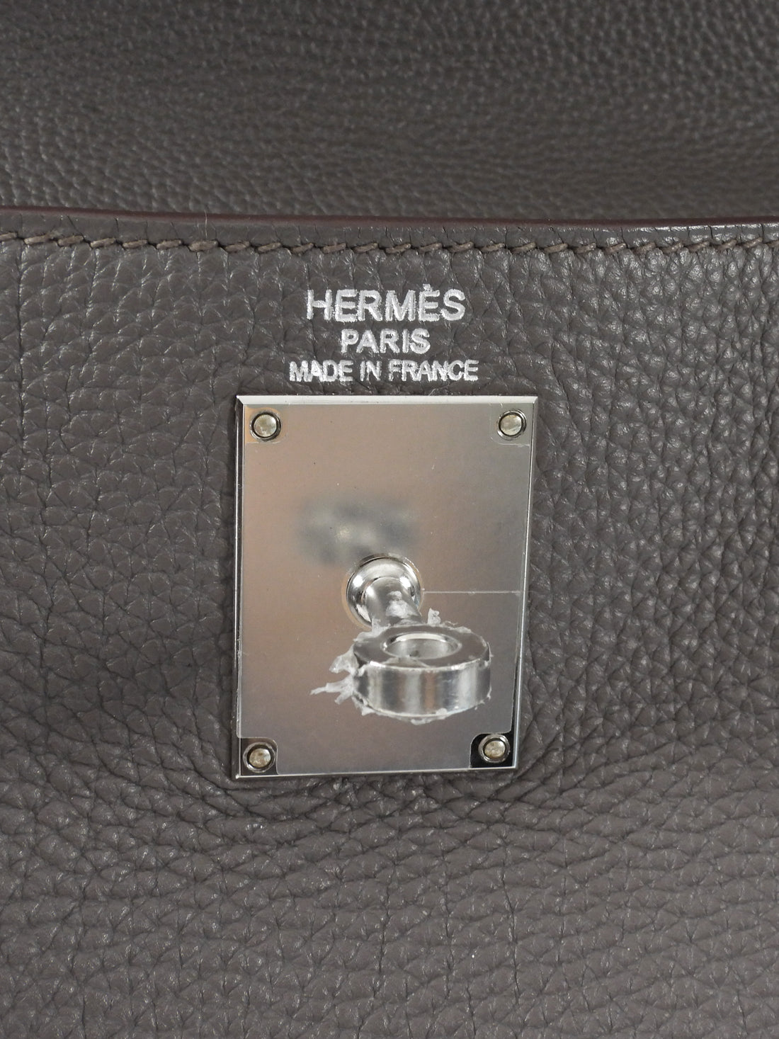 Hermes Etoupe JPG Shoulder Kelly 42 Clemence PHW Bag