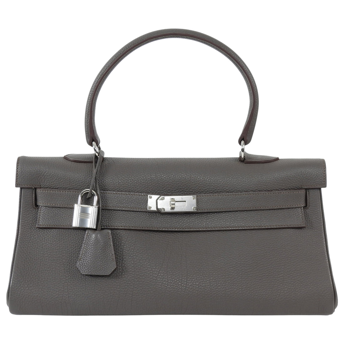 Hermes Etoupe JPG Shoulder Kelly 42 Clemence PHW Bag