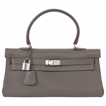 Hermes Etoupe JPG Shoulder Kelly 42 Clemence PHW Bag
