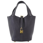 Hermes Cassis Picotin 18 N5 Cassis Dark Purple 2019 Clemence GHW Bag