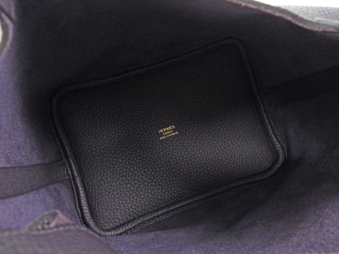 Hermes Cassis Picotin 18 N5 Cassis Dark Purple 2019 Clemence GHW Bag