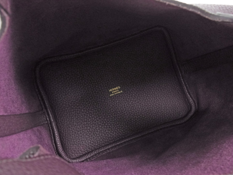 Hermes Cassis Picotin 18 N5 Cassis Dark Purple 2019 Clemence GHW Bag