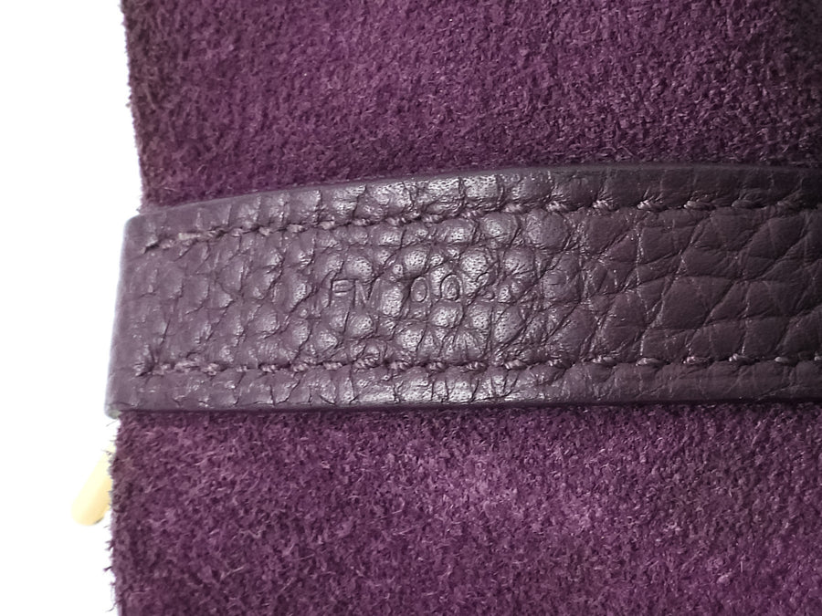 Hermes Cassis Picotin 18 N5 Cassis Dark Purple 2019 Clemence GHW Bag