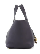 Hermes Cassis Picotin 18 N5 Cassis Dark Purple 2019 Clemence GHW Bag
