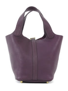 Hermes Cassis Picotin 18 N5 Cassis Dark Purple 2019 Clemence GHW Bag