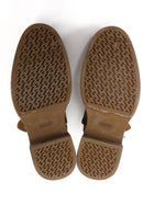 Hermes Brown Shearling Suede Jeff Kelly Lock Ankle Boots - 37.5 (Fits 7)