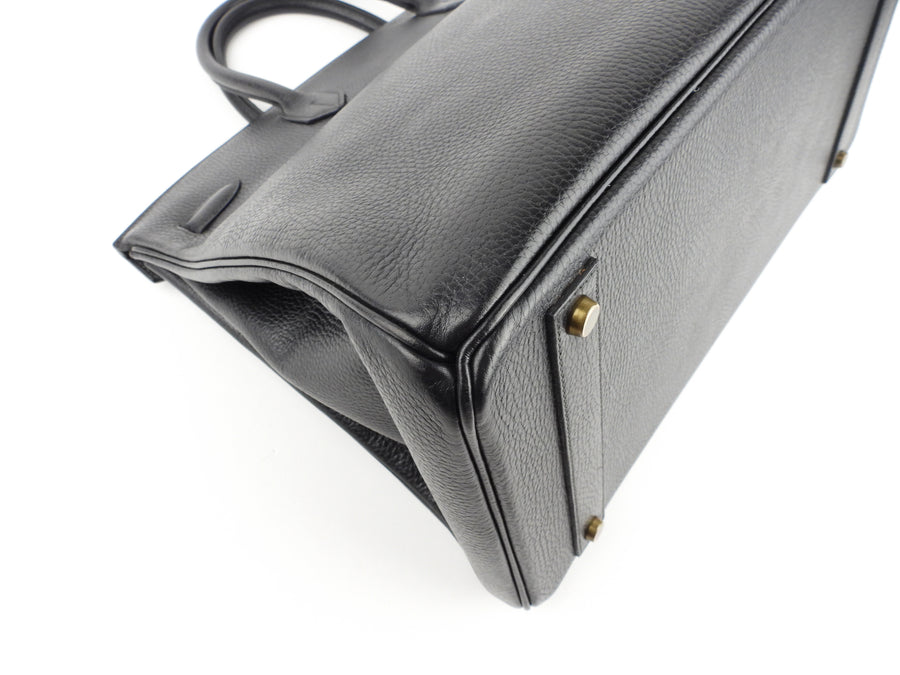 Hermes Birkin Bag 40cm Black Togo Gold Hardware