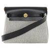 Hermes 2025 Herbag Zip Mini 20 Ecru Black Toile Militaire / Vache Hunter GHW