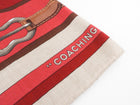 Hermes Red and Pink Coaching Cashmere Silk Blend 140cm Shawl Scarf