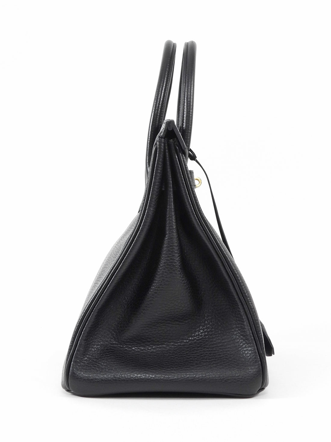 Hermes Noir Black Vintage 2003 Black Noir Ardennes Birkin 35 GHW
