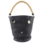 Hermes 2005 Black Clemence Leather MM Mangeoire Bucket Bag