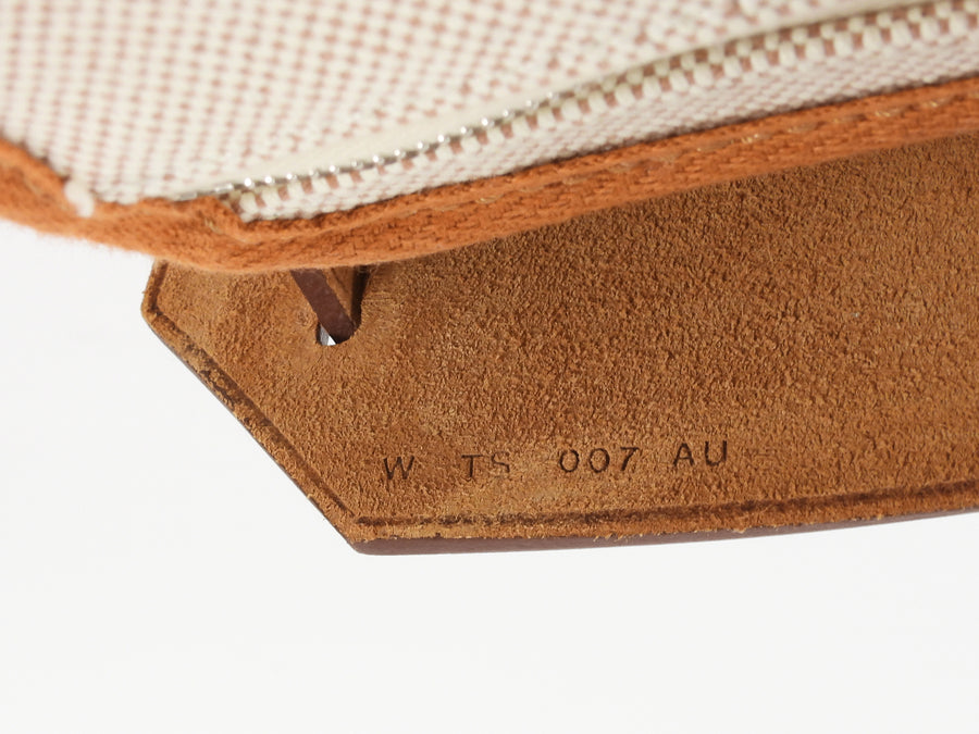 Hermes Naturel Sable  Herbag Zip 31 Naturel Sable Ecru Viking Cross Toile Canvas Bag 31