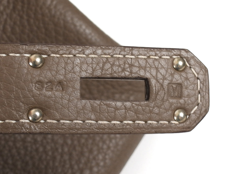 Hermes Etoupe JPG Shoulder Birkin 42 Clemence PHW Bag