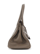 Hermes Etoupe JPG Shoulder Birkin 42 Clemence PHW Bag