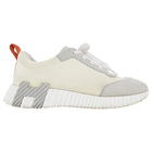 Hermes Ivory & Grey Bouncing Sneaker - 37