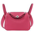 Hermes Pink Mini Lindy Clemence Rose Shocking PHW Mini