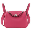 Hermes Pink Mini Lindy Clemence Rose Shocking PHW Mini
