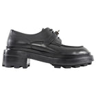 Hermes Leather First Derby Black Leather Kelly Lock Oxford Shoes - 37